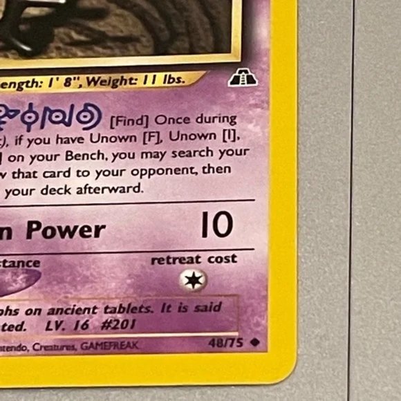 Pokémon Neo Discovery cards set of 8 with Uncommon Unown (48/75) card - Picture 4 of 16